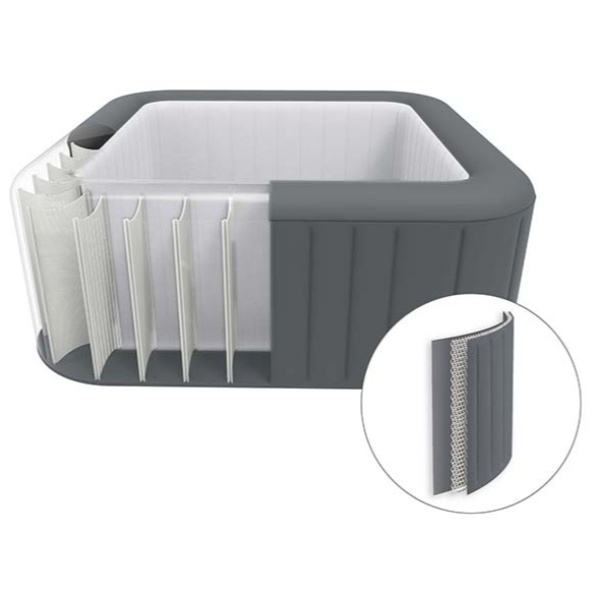 Housse De Protection Étancher Pour Pompe De Chauffage De Spa - 43 X 38 X 54 Cm - Revêtement Argent 420D Résistant Aux Intempéries
